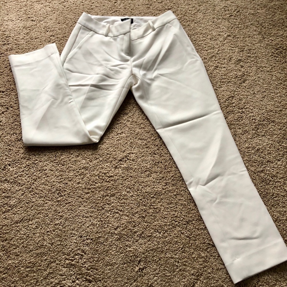 fully lined cream/off white ankle pants